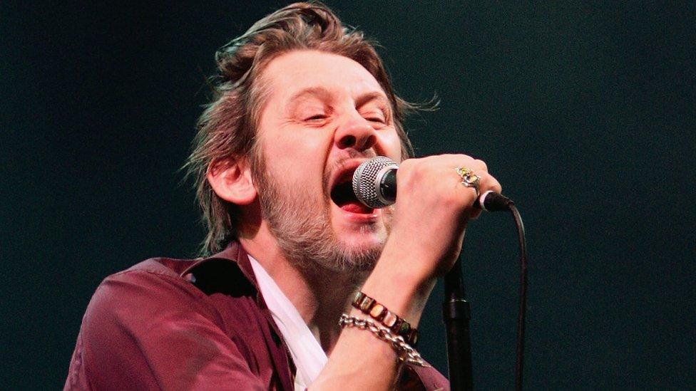 MacGowan at V Festival in 2008