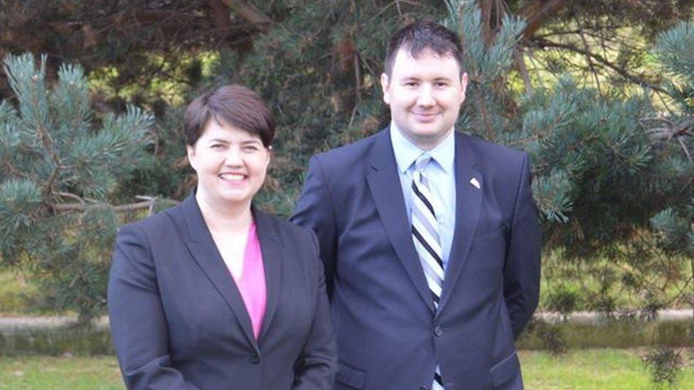 Ruth Davidson and Alastair Majury