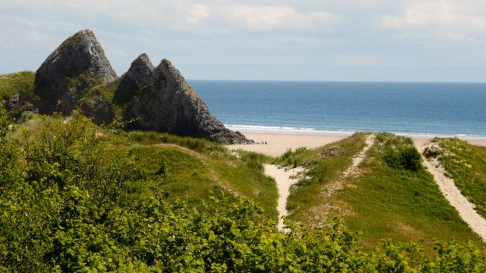 Three Cliffs Bay