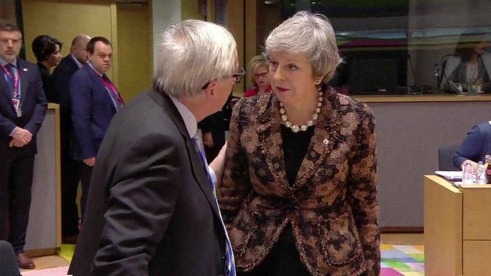 Jean-Claude Juncker and Theresa May