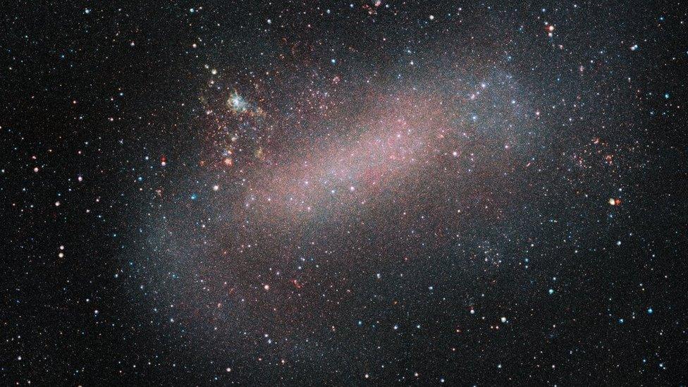 ESO’s VISTA telescope reveals a remarkable image of the Large Magellanic Cloud, one of our nearest galactic neighbours.