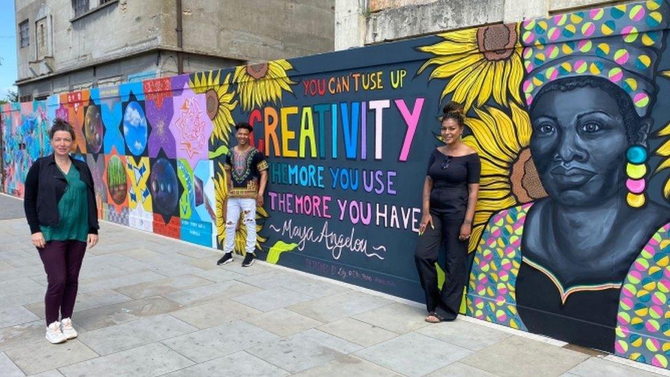 Murals at Ipswich's Waterfront