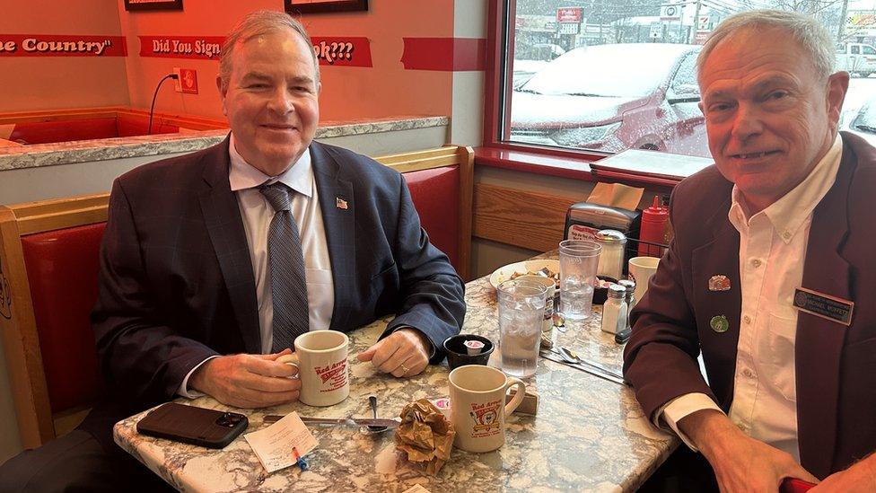 New Hampshire Senator Bill Gannon (left) and state representative Mike Moffett