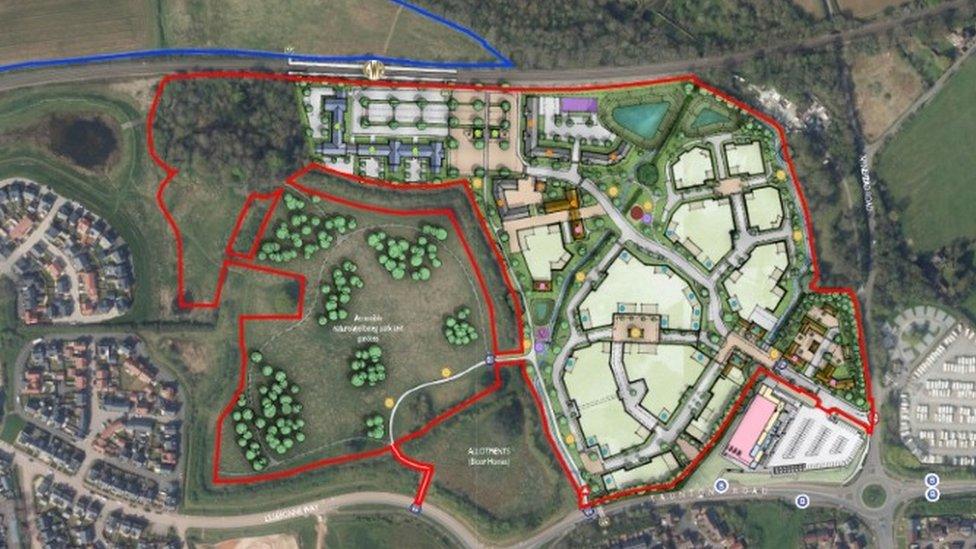 Plans for 220 new homes in Wellington