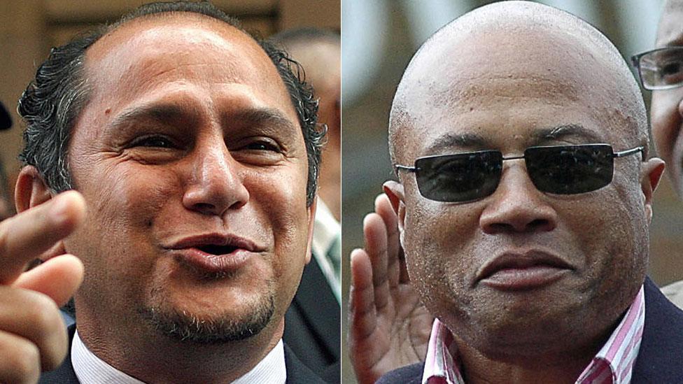 L: Schabir Shaik. R: Tony Yengeni