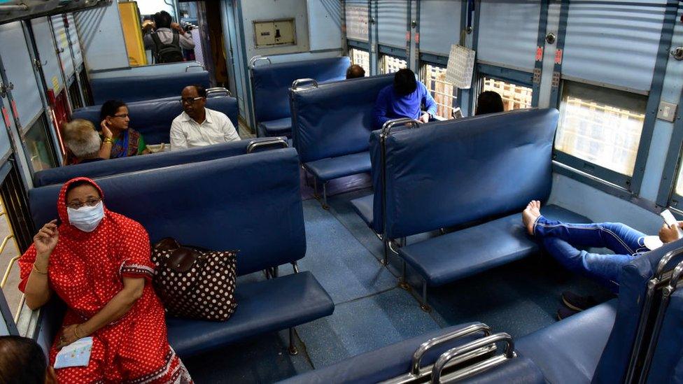 Around 25% to 30% drop of passenger traveling from Mumbai to Pune in Deccan Queen was observed after coronavirus outbreak, at CSMT, on March 16, 2020 in Mumbai, India.