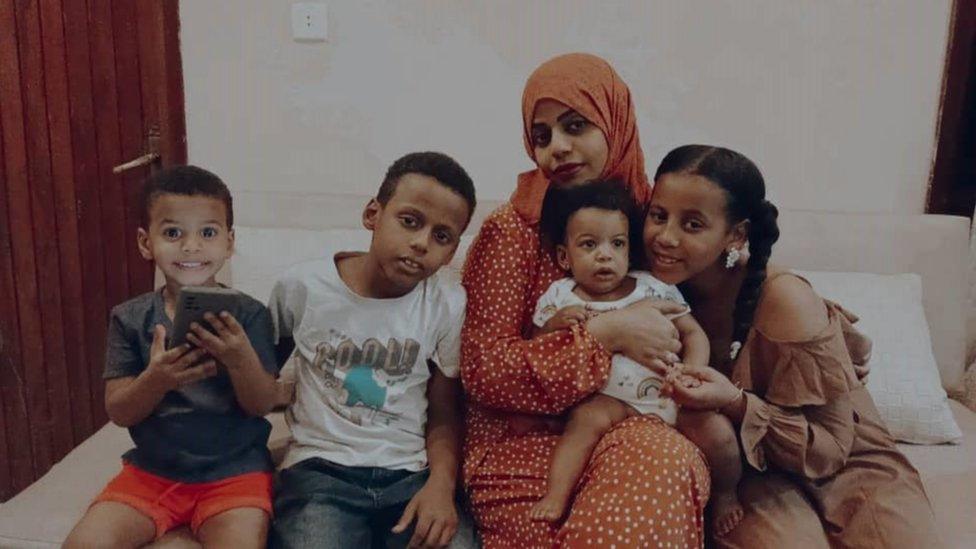 Rayan Bashir and her four children