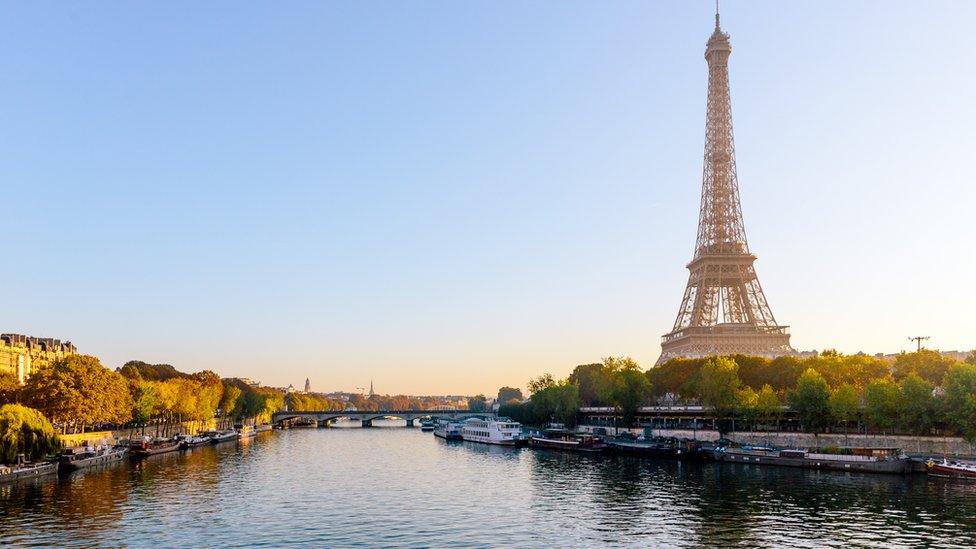 River Seine and Eiffel Tower