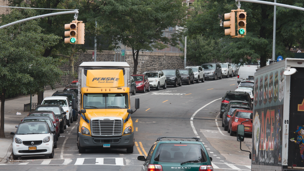 Traffic lights in NYC