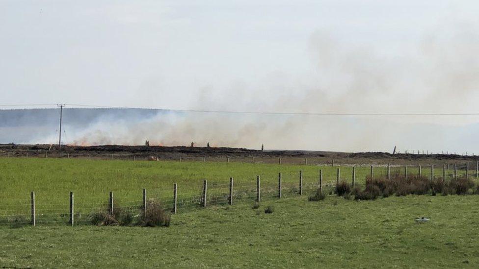 Crews from across Caithness, Sutherland and Easter Ross have been mobilised to tackle wildfires over the last two days.