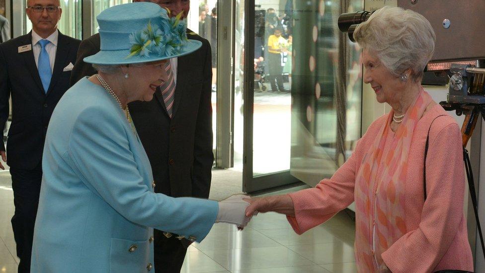 The Queen with Sylvia Peters