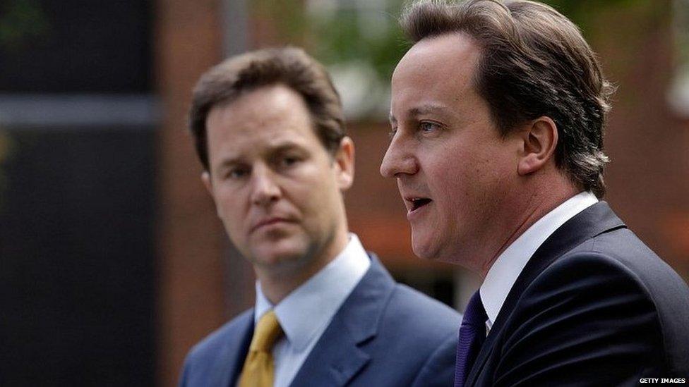 Nick Clegg and David Cameron