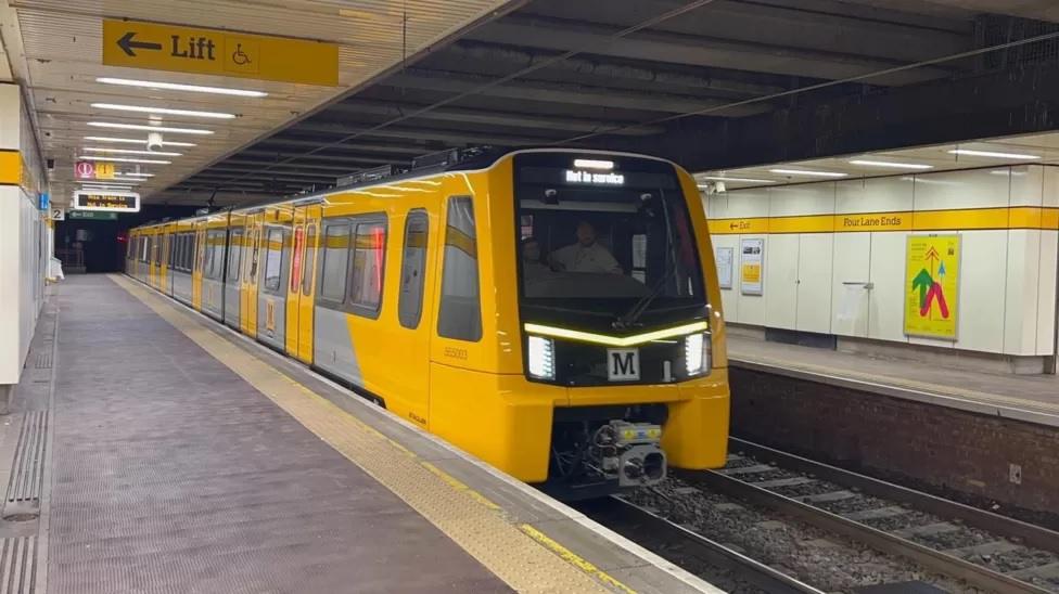 New Metro train at station