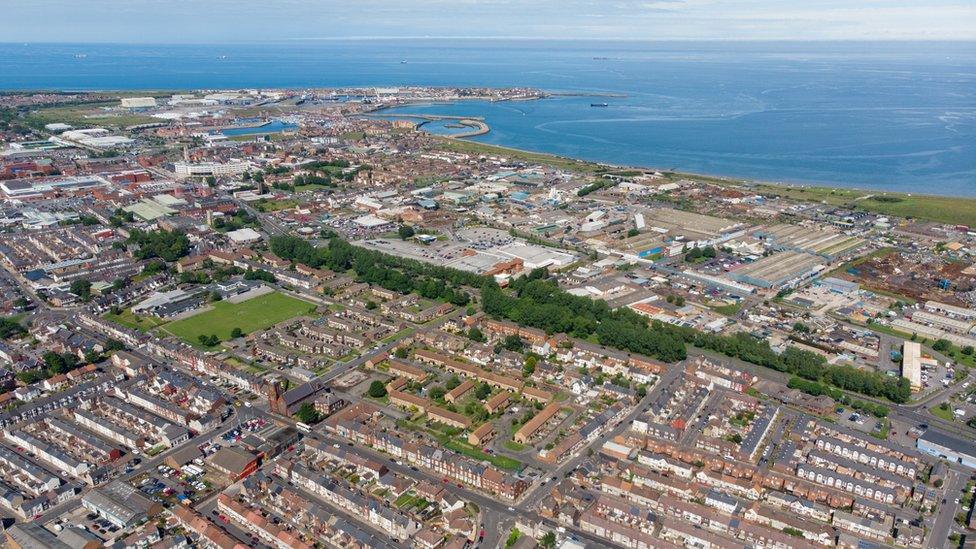 Aerial view of Hartlepool