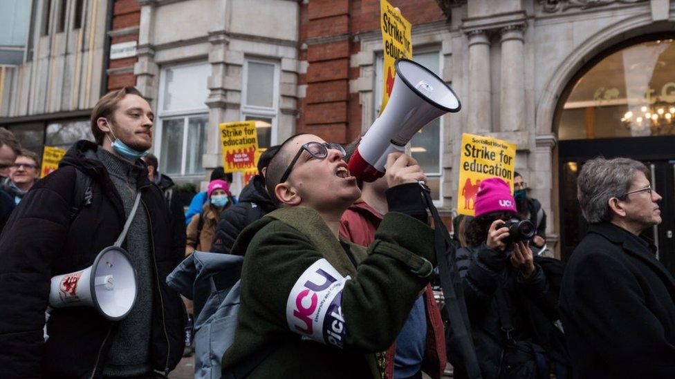 March in central London, December 2021