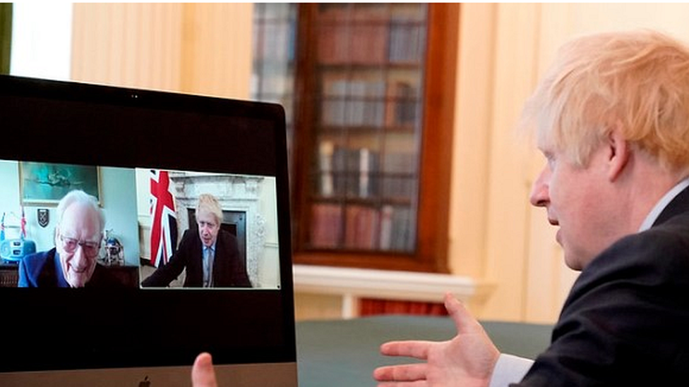 PM on video call to Ernie Horsfall