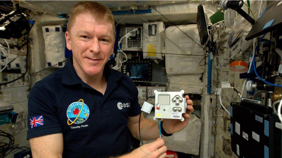 Tim Peake and a Raspberry Pi