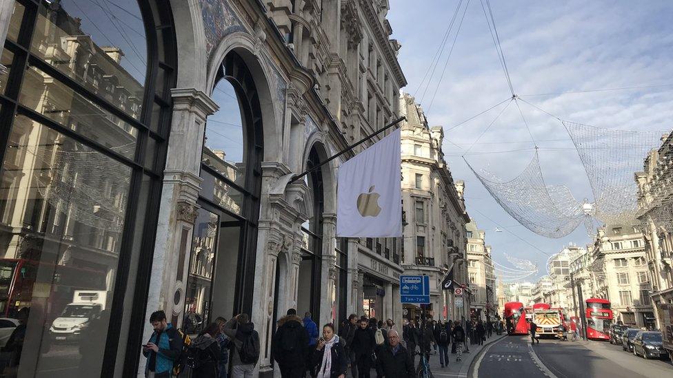 Apple store on Regent Street, London