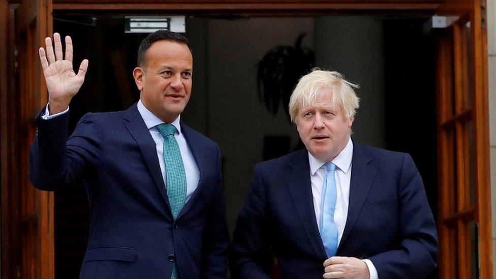 Leo Varadkar and Boris Johnson