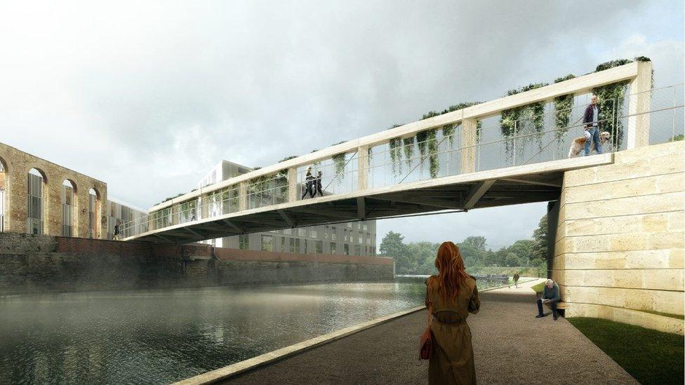 Bath Quays Bridge design