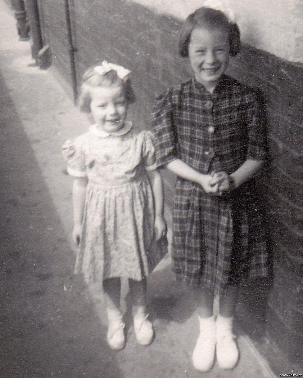 Yvonne and Mary in 1953