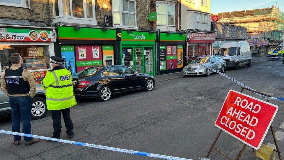 Scene of Great Yarmouth fatal stabbing