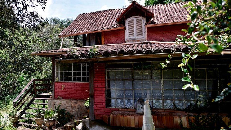 View of an abandoned hostel near where Mining company Vale dam collapsed, on 10 January