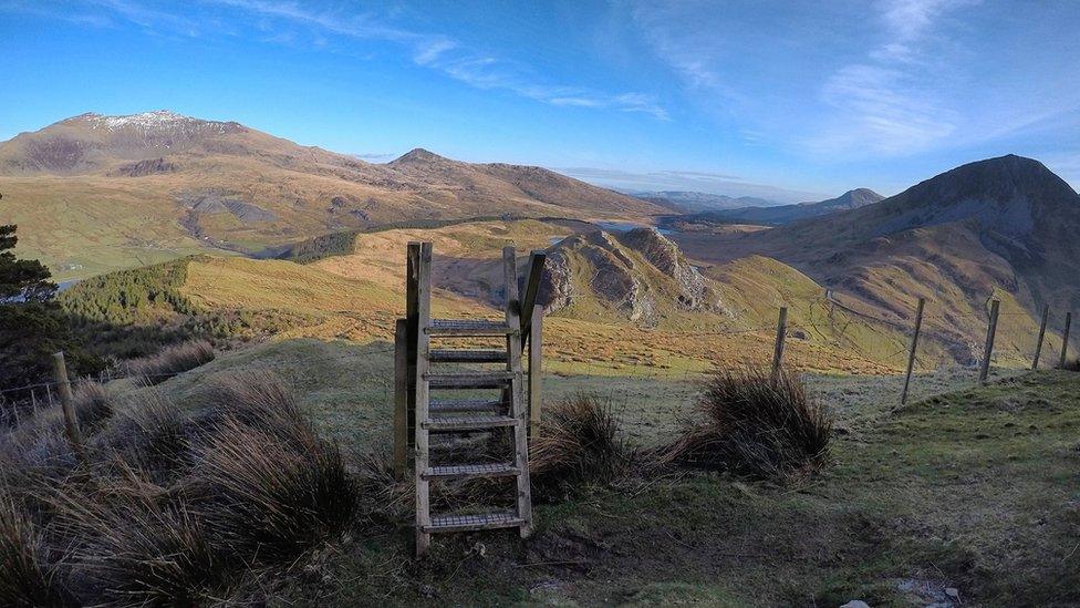 Sunshine over Snowdonia