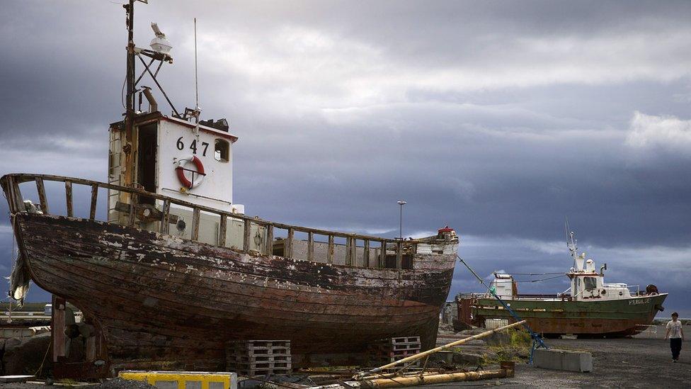 Fishing boats near Reykjavik