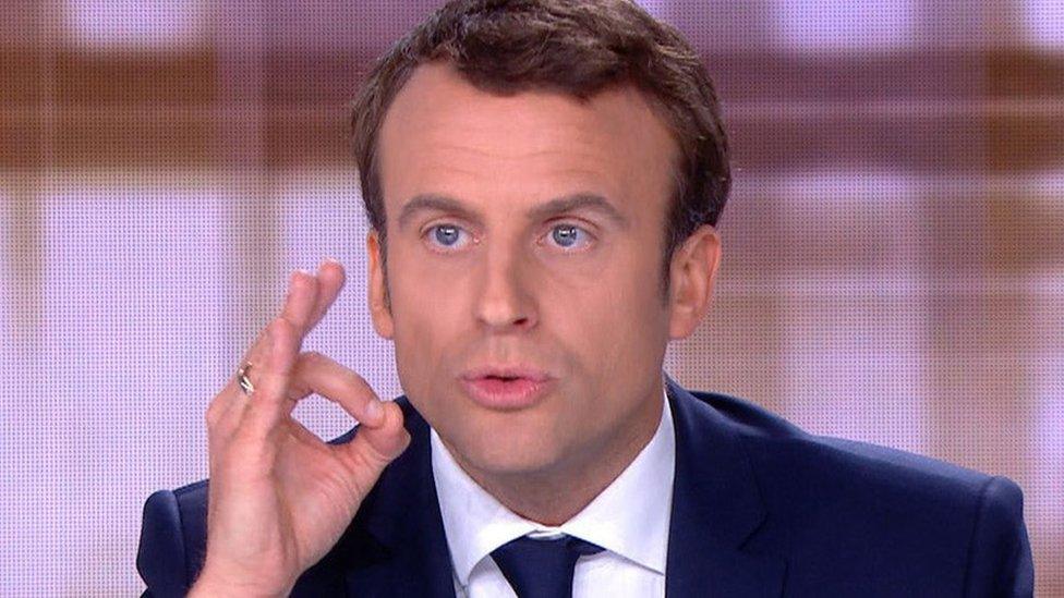 Emmanuel Macron in TV debate, 3 May 17