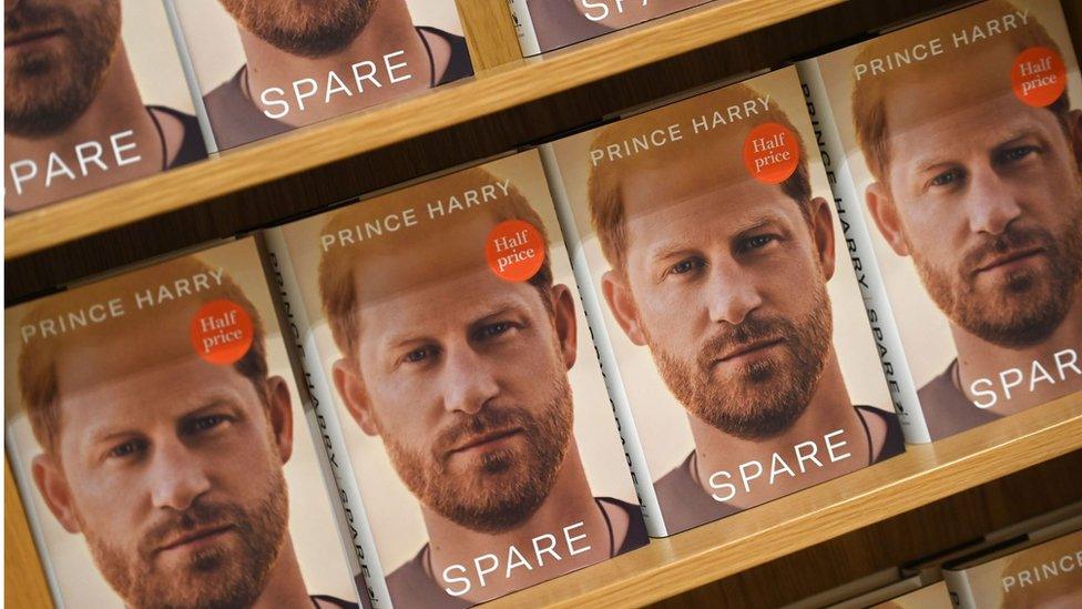 Copies of Prince Harry memoir Spare