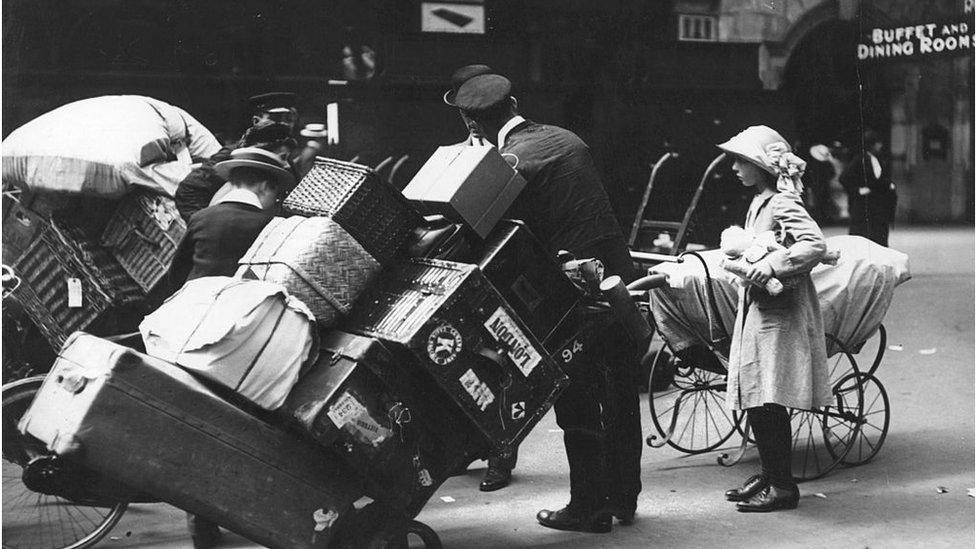 Porters and luggage