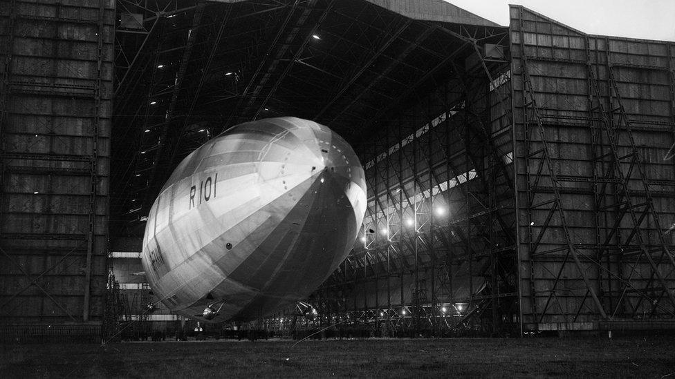 R101 in Hangar 1