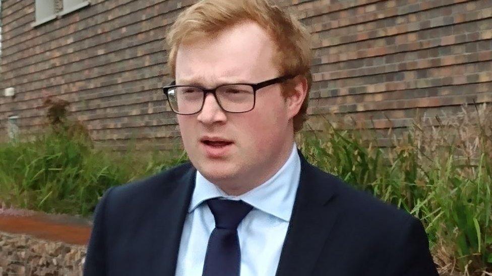 Former councillor George Rist outside Newport Magistrates Court