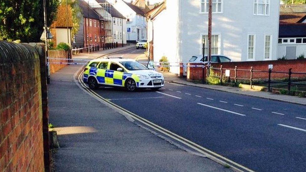 Police seal off part of Great Dunmow