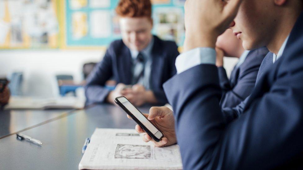 Boys in classroom