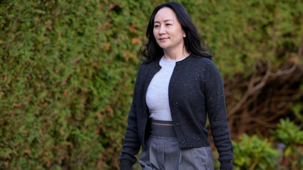 Huawei Technologies Chief Financial Officer Meng Wanzhou leaves her home to attend a court hearing in Vancouver, British Columbia, Canada, 26 October, 2020.