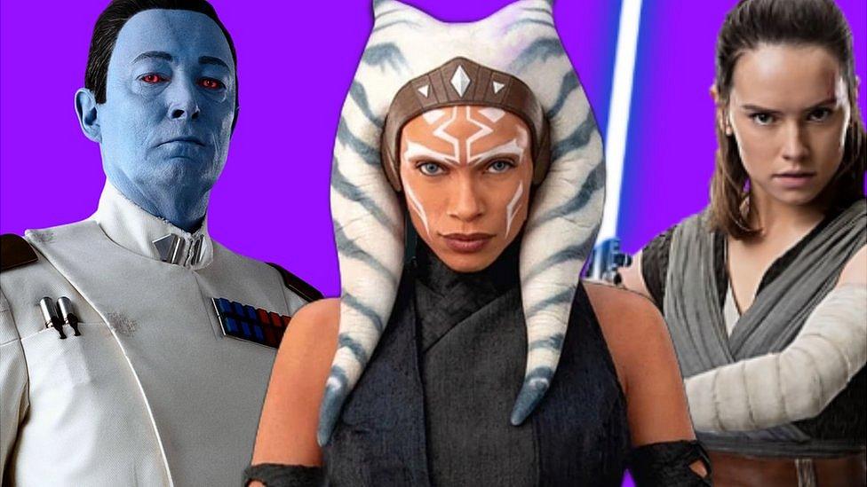 Thrawn, Ahsoka, Rey.