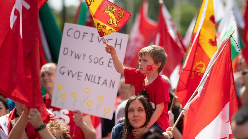 Independence march in Cardiff