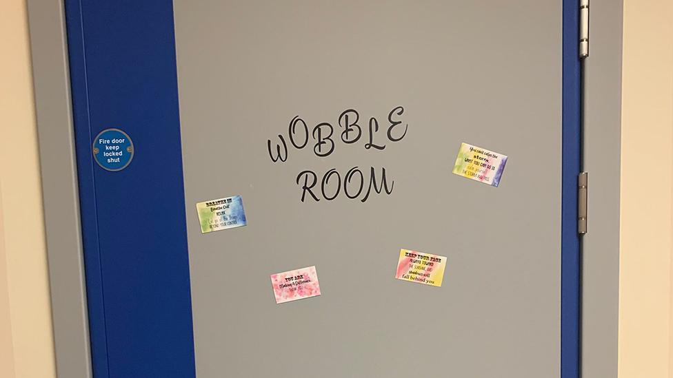 Door of a wobble room