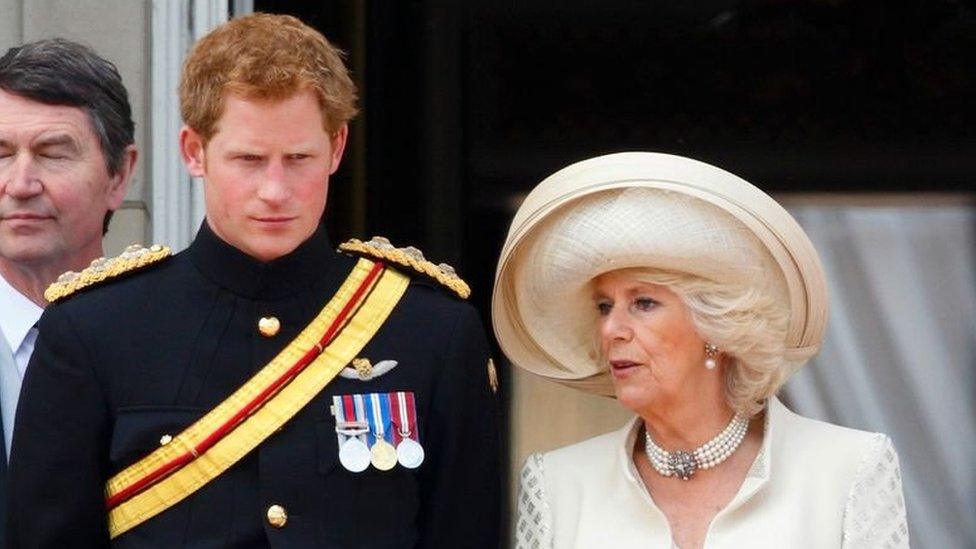 Prince Harry and Queen Consort Camilla