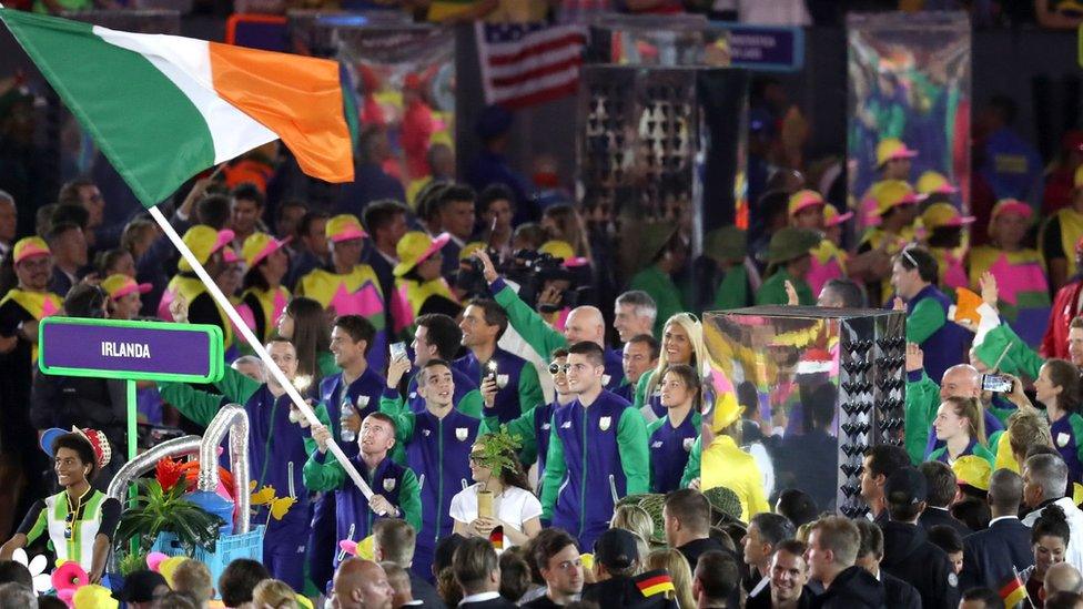 Paddy Barnes was the flag bearer for Ireland during the opening ceremony of the Rio Olympic Games 2016