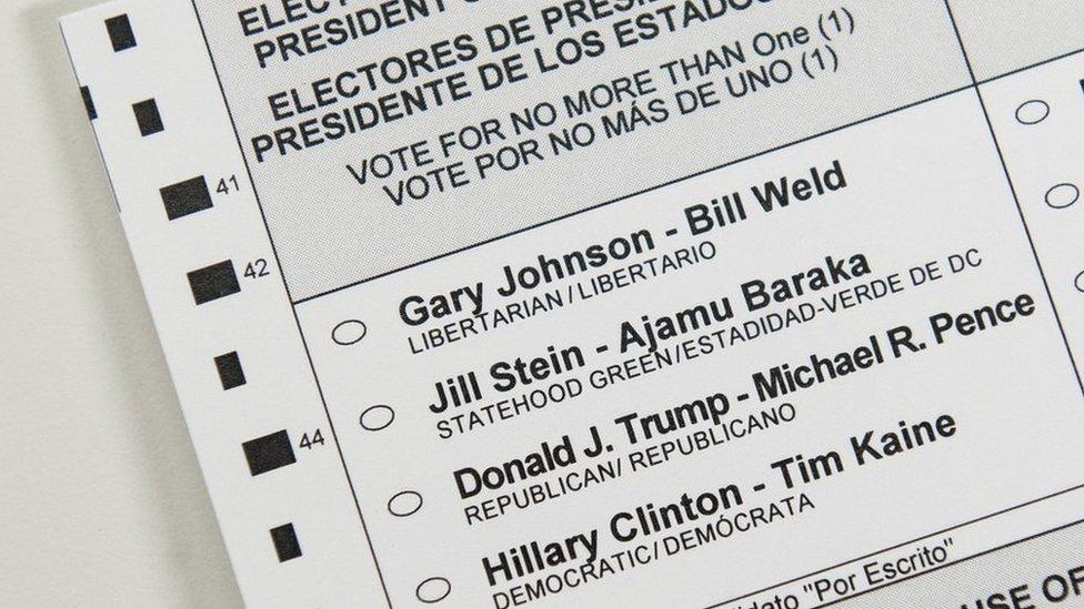 An absentee ballot