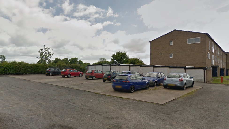 Car park in Cropthorne Avenue in Leicester