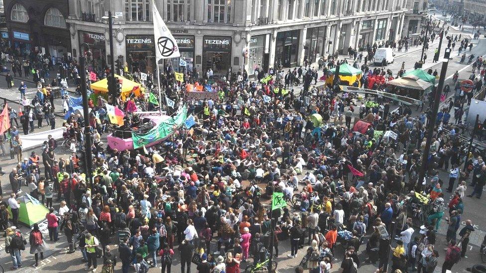 Oxford Circus roadblock