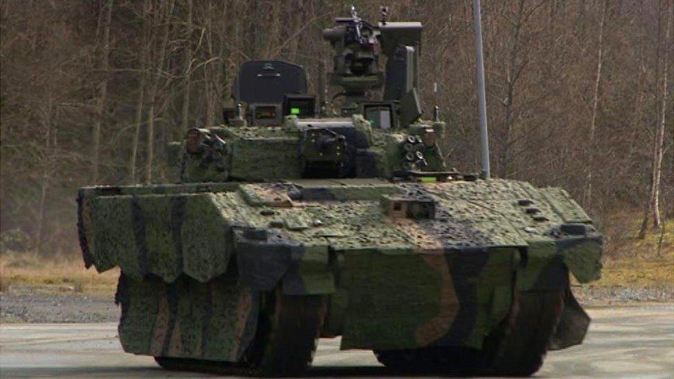 Ajax armoured vehicle