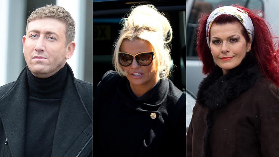 Christopher Maloney, Kerry Katona and Cleo Rocos