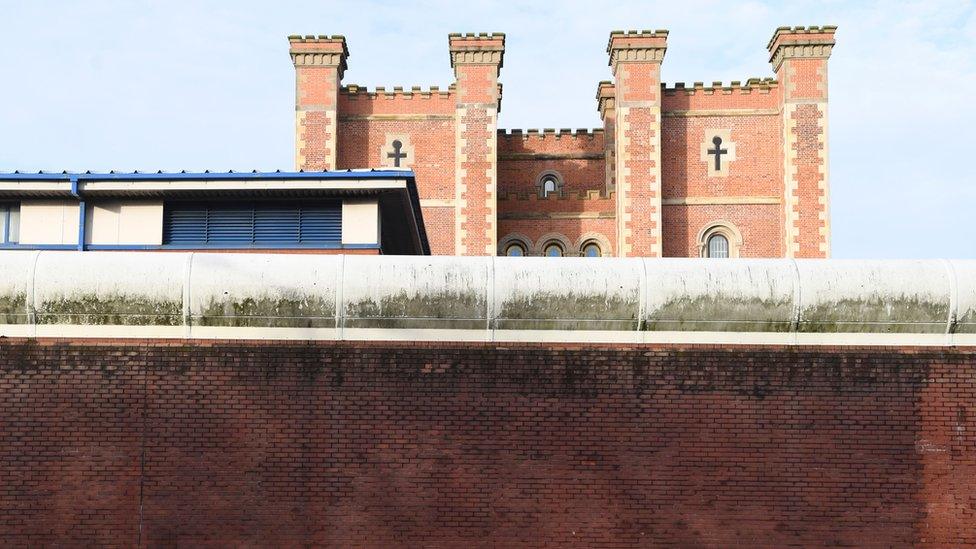 The curtain wall of HMP Liverpool