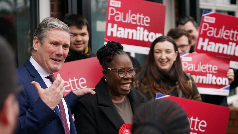 Sir Keir Starmer and newly elected Labour MP for Birmingham Erdington Paulette Hamilton