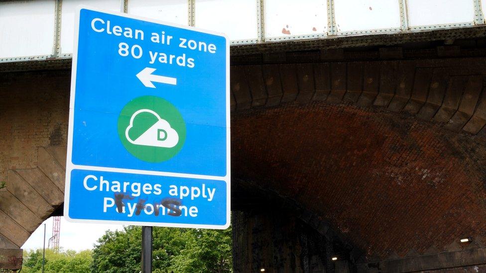 Clean air zone sign